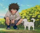 Kiba Inuzuka ve köpeği ve en iyi arkadaşı Akamaru Takım 8 parçası olan